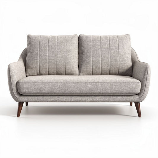 Divano in tessuto grigio per soggiorno – 180 x 80 x 85 cm
