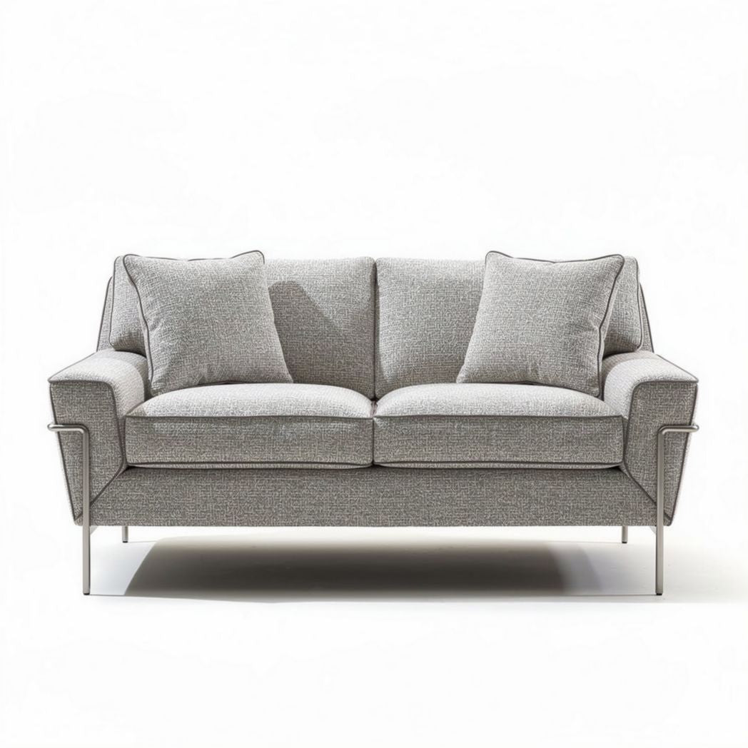 Divano in tessuto con cuscini sfoderabili per salotto – 180 x 90 x 85 cm