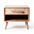 Mobile da notte in legno con cassetto per camera da letto – 50 x 40 x 45 cm