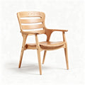 Poltrona in legno di frassino per soggiorno e ufficio – 55 x 55 x 80 cm